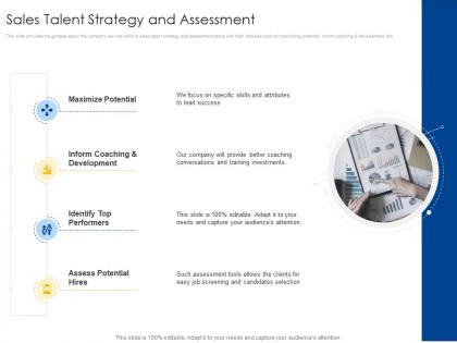 Sales talent strategy and assessment b2b sales process consulting ppt diagrams