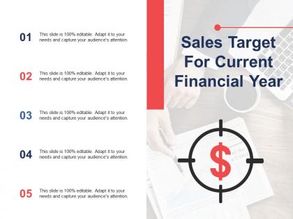 Sales target for current financial year ppt layouts