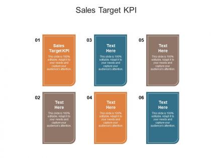 Sales target kpi ppt powerpoint presentation design templates cpb