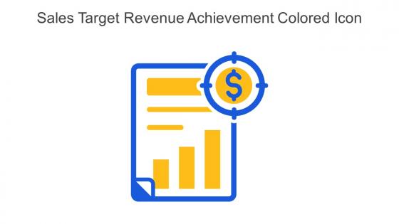 Sales Target Revenue Achievement Colored Icon In Powerpoint Pptx Png And Editable Eps Format