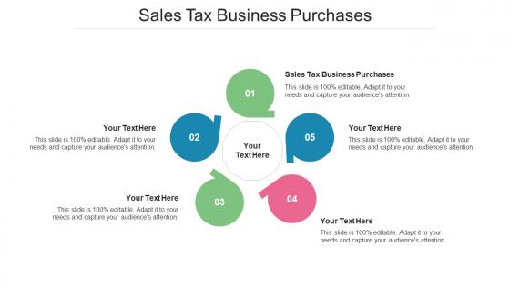 Sales Tax Business Purchases Ppt Powerpoint Presentation Slides Deck Cpb