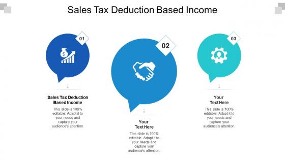 Sales tax deduction based income ppt powerpoint presentation outline model cpb