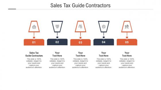 Sales tax guide contractors ppt powerpoint presentation icon grid cpb