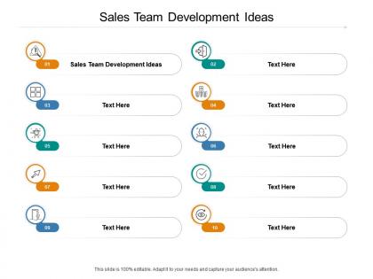 Sales team development ideas ppt powerpoint presentation pictures images cpb
