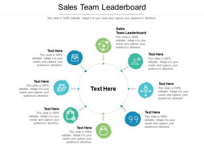 Sales team leaderboard ppt powerpoint presentation layouts display cpb