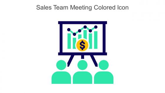 Sales Team Meeting Colored Icon In Powerpoint Pptx Png And Editable Eps Format