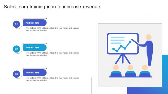 Sales Team Training Icon To Increase Revenue