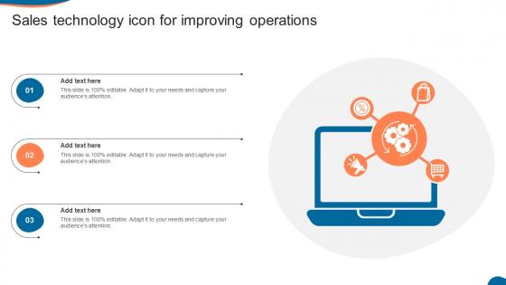 Sales Technology Icon For Improving Operations