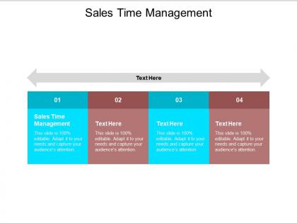 Sales time management ppt powerpoint presentation show topics cpb