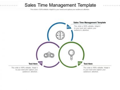 Sales time management template ppt powerpoint presentation icon ideas cpb