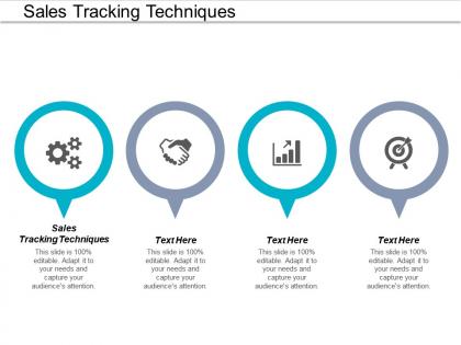 Sales tracking techniques ppt powerpoint presentation infographic template maker cpb