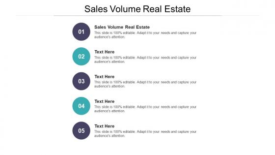 Sales volume real estate ppt powerpoint presentation slides mockup cpb