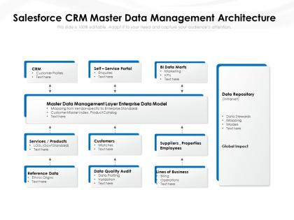 Salesforce crm master data management architecture