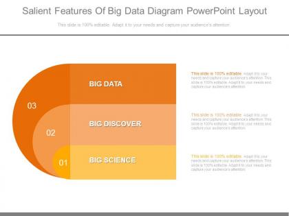 Salient features of big data diagram powerpoint layout