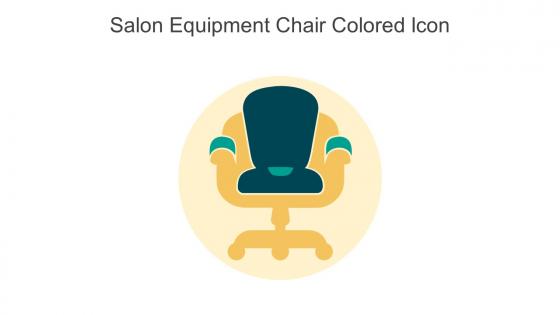 Salon Equipment Chair Colored Icon In Powerpoint Pptx Png And Editable Eps Format
