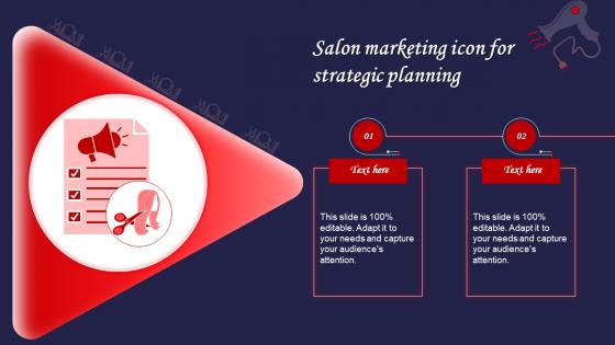 Salon Marketing Icon For Strategic Planning