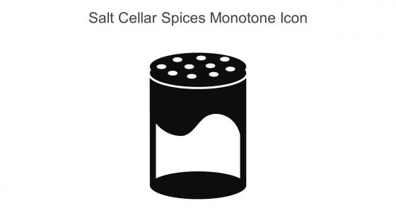 Salt Cellar Spices Monotone Icon In Powerpoint Pptx Png And Editable Eps Format