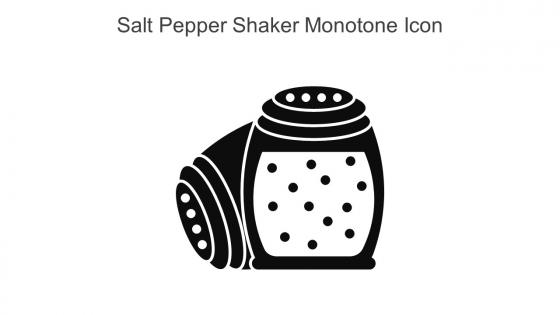 Salt Pepper Shaker Monotone Icon In Powerpoint Pptx Png And Editable Eps Format