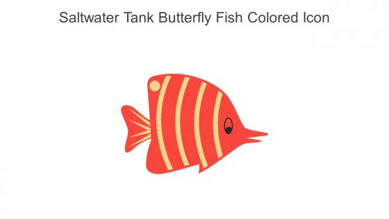 Saltwater Tank Butterfly Fish Colored Icon In Powerpoint Pptx Png And Editable Eps Format