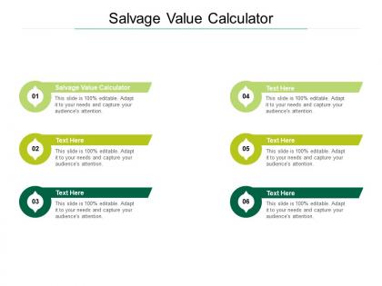 Salvage value calculator ppt powerpoint presentation infographics graphics download cpb