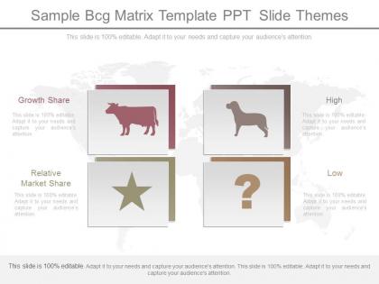 Sample bcg matrix template ppt slide themes