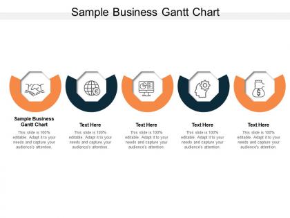 Sample business gantt chart ppt powerpoint presentation portfolio show cpb