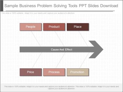 Sample business problem solving tools ppt slides download