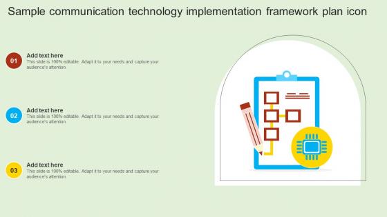 Sample Communication Technology Implementation Framework Plan Icon
