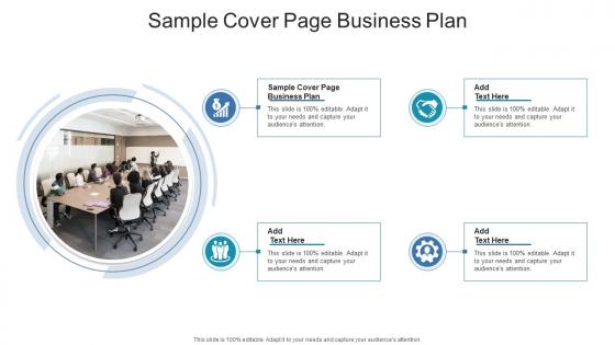 Sample Cover Page Business Plan In Powerpoint And Google Slides Cpb