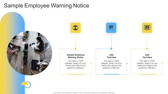 Sample Employee Warning Notice In Powerpoint And Google Slides Cpb