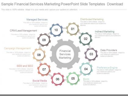 Sample financial services marketing powerpoint slide templates download
