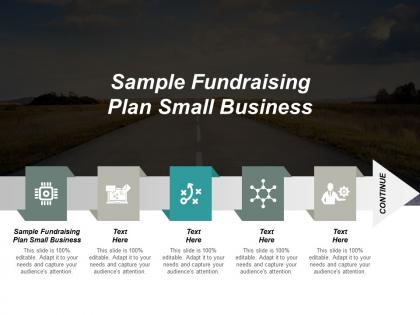 Sample fundraising plan small business ppt powerpoint presentation portfolio templates cpb