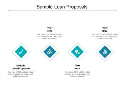 Sample loan proposals ppt powerpoint presentation model skills cpb