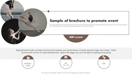 Sample Of Brochure To Promote Event Content Marketing Tools To Attract Engage MKT SS V