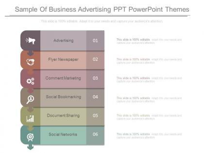 Sample of business advertising ppt powerpoint themes