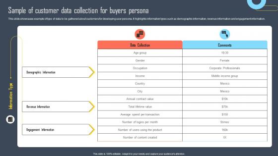 Sample Of Customer Data Collection Buyers Persona Developing Buyers Persona Marketing Efforts Mkt Ss