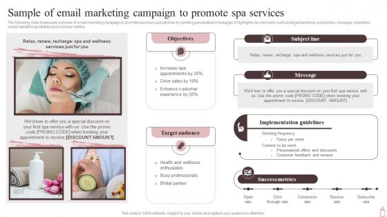 Sample Of Email Marketing Campaign To Marketing Plan To Maximize SPA Business Strategy SS V
