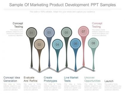 Sample of marketing product development ppt samples