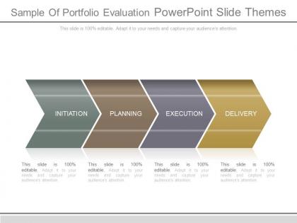 Sample of portfolio evaluation powerpoint slide themes