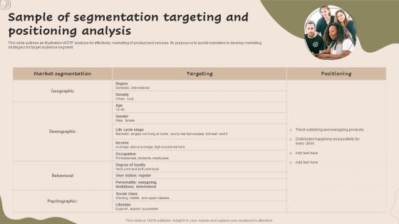 Sample Of Segmentation Targeting And Positioning Strategic Guide For Market MKT SS V