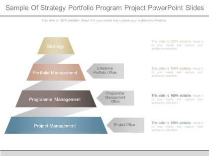 Sample of strategy portfolio program project powerpoint slides