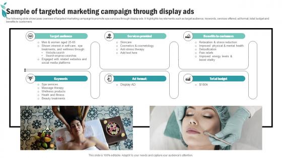 Sample Of Targeted Marketing Campaign Spa Advertising Plan To Promote And Sell Business Strategy SS V