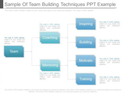 Sample of team building techniques ppt example