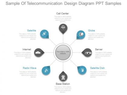 Sample of telecommunication design diagram ppt samples
