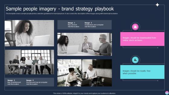 Sample People Imagery Brand Strategy Playbook Ppt Slides