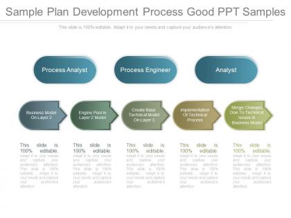 Sample plan development process good ppt samples