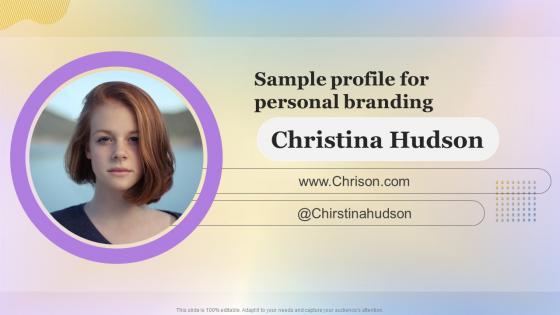 Sample Profile For Personal Branding Building A Personal Brand Professional Network