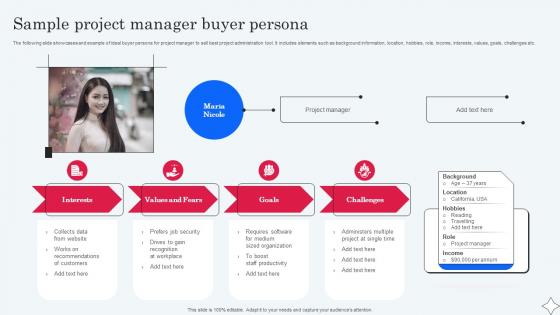Sample Project Manager Buyer Persona Implementing Micromarketing To Minimize MKT SS V
