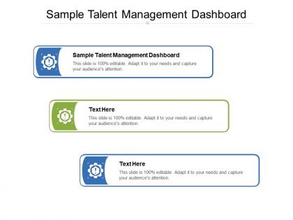 Sample talent management dashboard ppt powerpoint presentation images cpb
