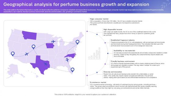 Sample Tom Ford Perfume Business Plan Geographical Analysis For Perfume Business Growth BP SS V